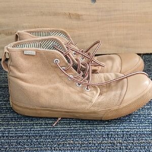 BANGS Women's Tan Canvas Sneakers